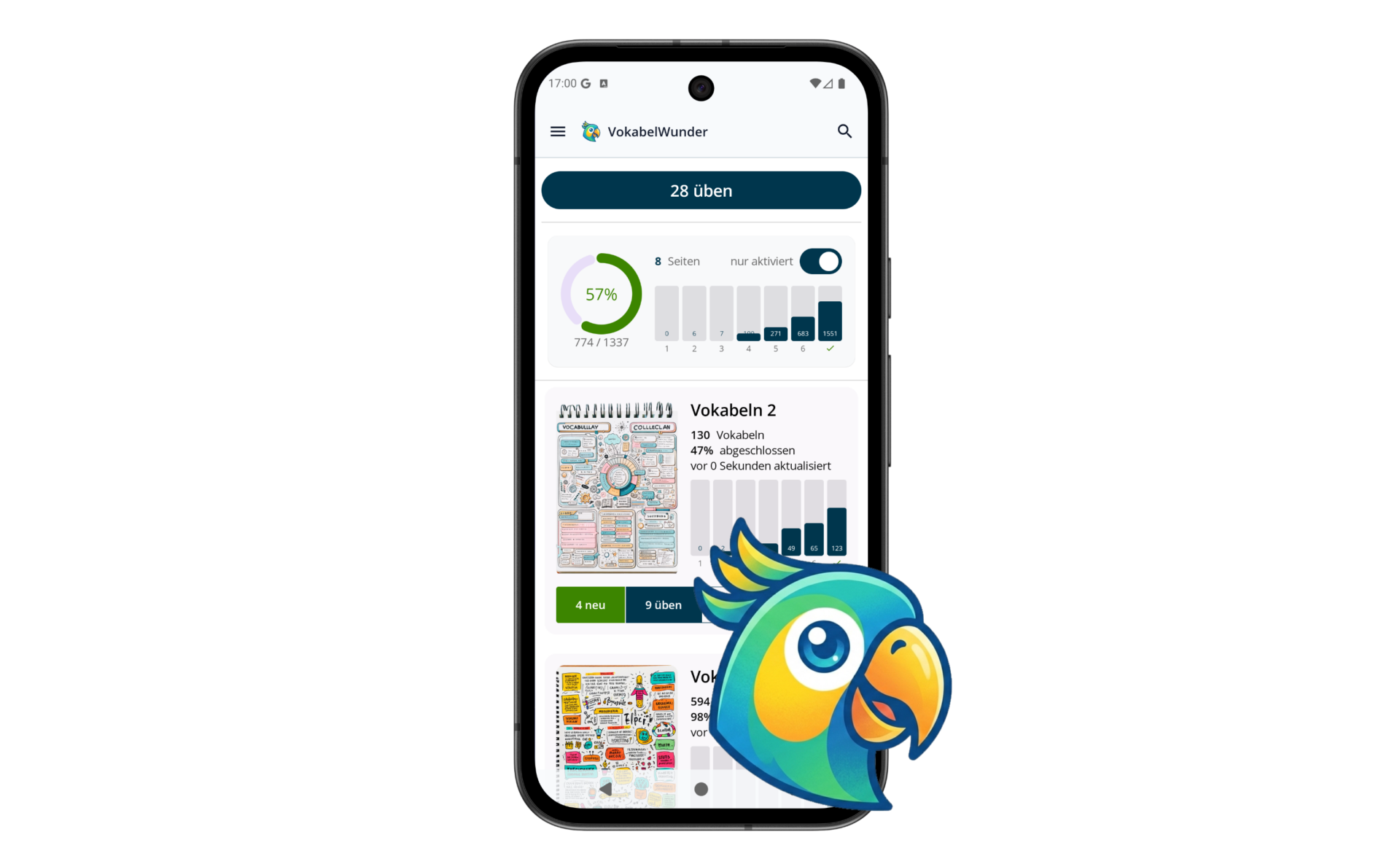 VokabelWunder • Geheimtipp für einen hervorragenden kostenlosen Vokabeltrainer